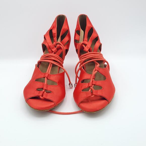 Burju dance red shoes women's size 11 - Picture 7 of 10